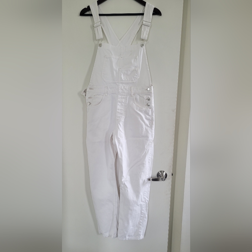 We The Free White Ziggy Overalls